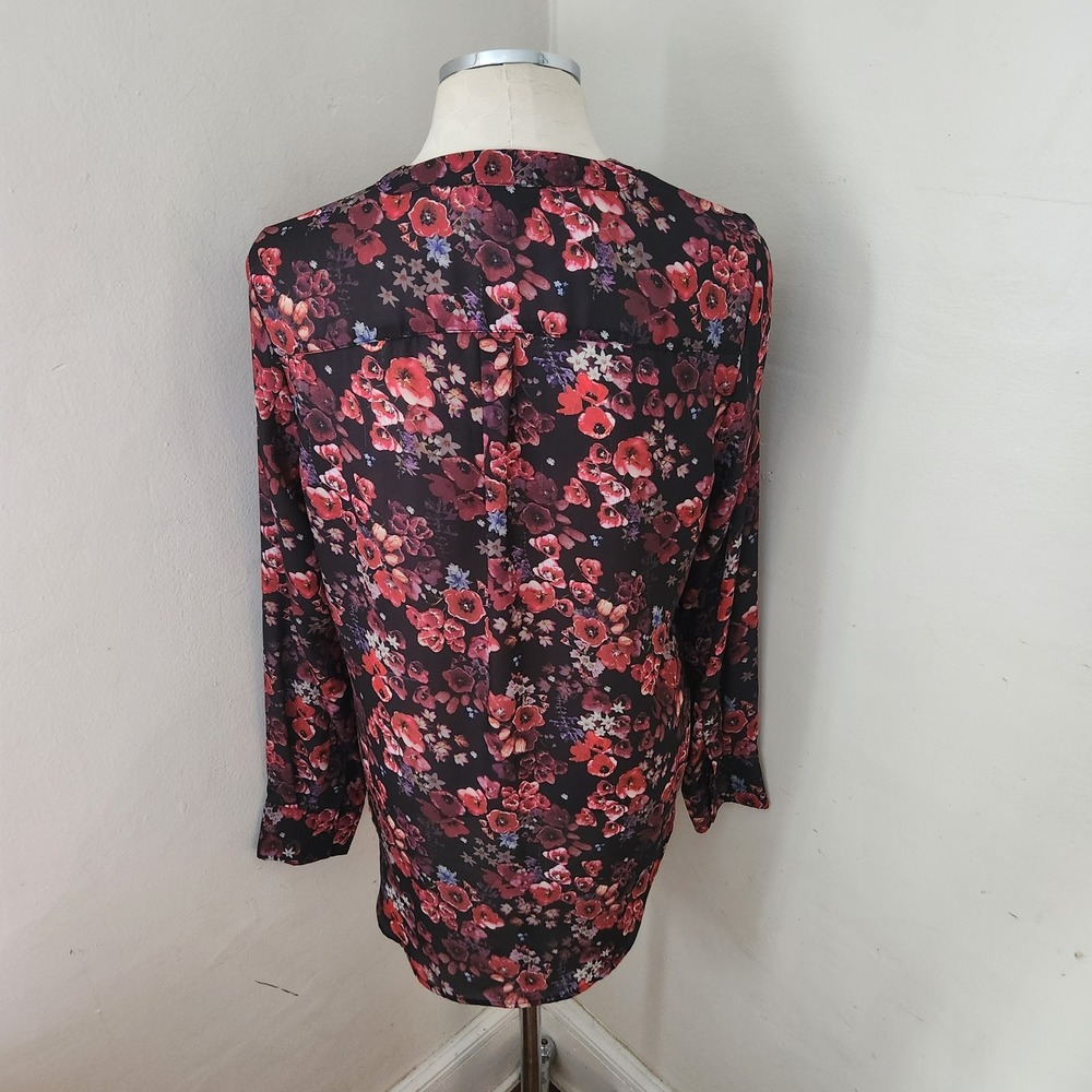ANA A New Approach Pink Floral Blouse Women's Medium - Picture 2 of 5